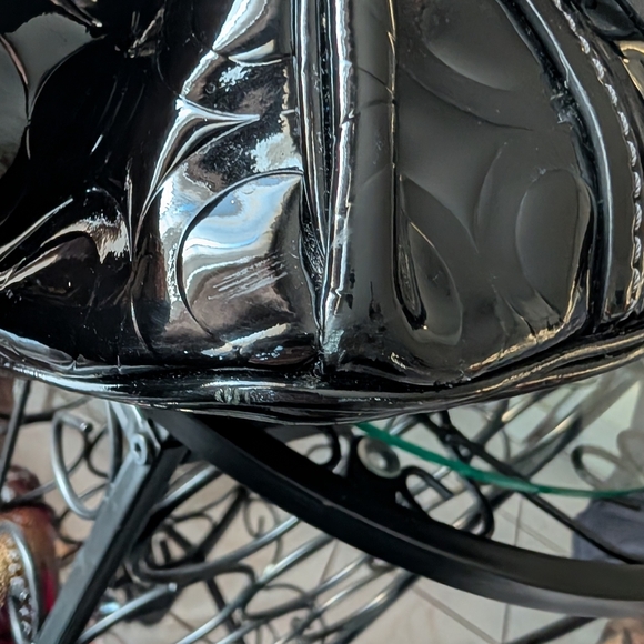 Coach Black Patent Leather Peyton Op Art Double Zip Satchel - Picture 13 of 16